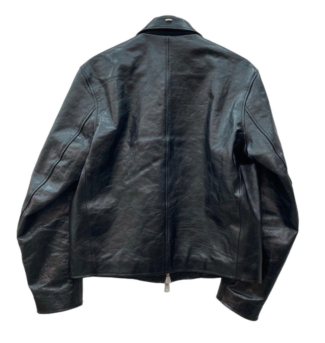 アワーレガシー OUR LEGACY MINI JACKET Top Dyed Black Leather ミニ