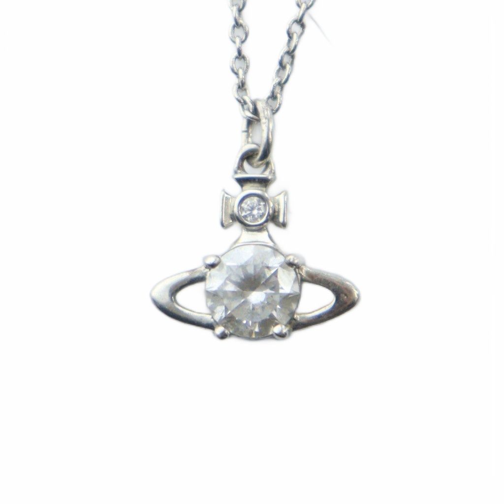 極美品✨vivienne westwood ネックレス ラインストーン　シルバー ヴィヴィアンウエストウッド Vivienne Westwood ネックレス