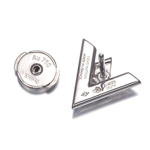 ルイヴィトン ピアス ダイヤ ダイヤモンド ヴォルトワン 片耳 K18WG