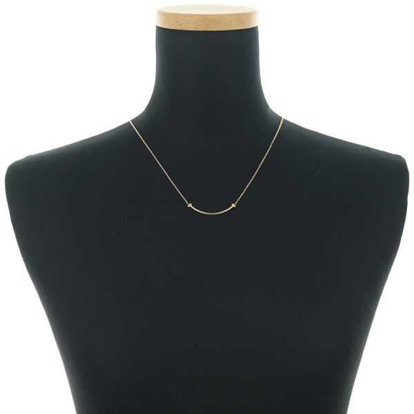 ティファニー ネックレス Tスマイル スモール K18PG #186327 - メルカリ