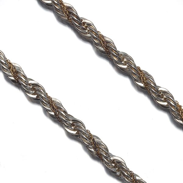 ティファニー チェーンネックレス ツイストロープ コンビカラー 61cm