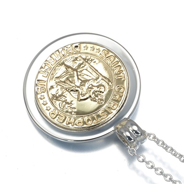 ティファニー ネックレス セントクリストファー コイン シルバー 925