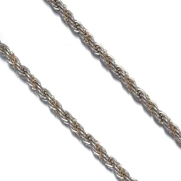 ティファニー チェーンネックレス ツイストロープ コンビカラー 45cm