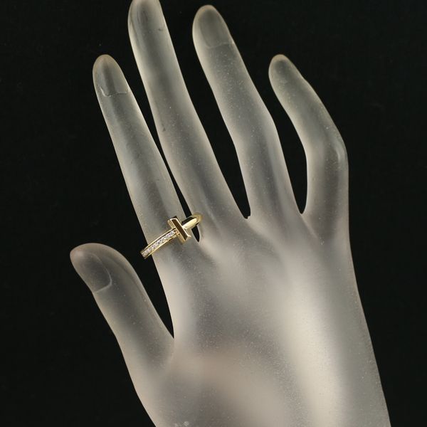 ティファニー リング ダイヤ ダイヤモンド Tワン 12号 K18YG #185179