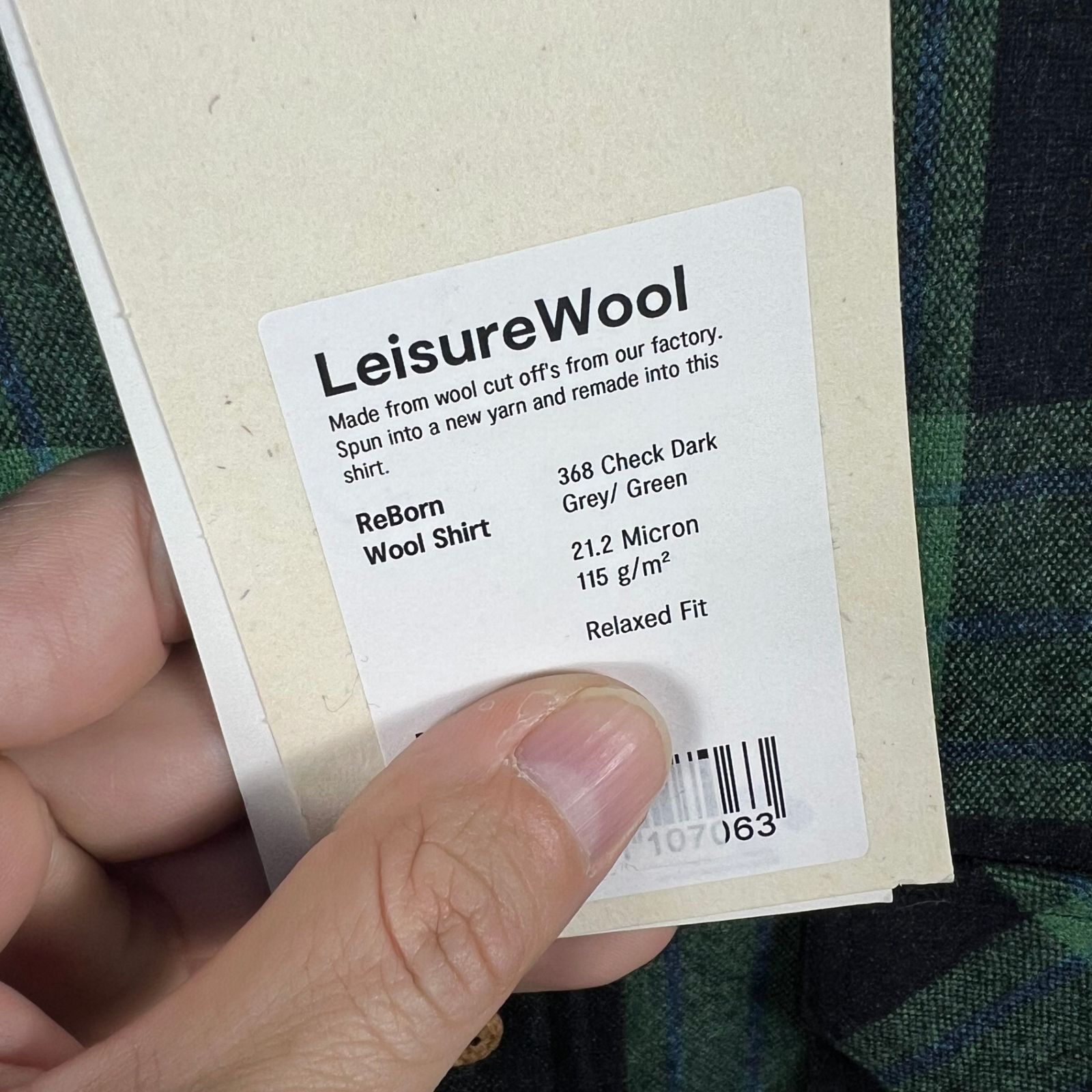  Men s グリーン系 Aclima アクリマ レジャーウール リボーン ウール シャツ LeisureWool ReBorn Wool Shirt 106310 369 CHECK DARK GREY GREEN z 0005 シャツ ポロシャツ トップス