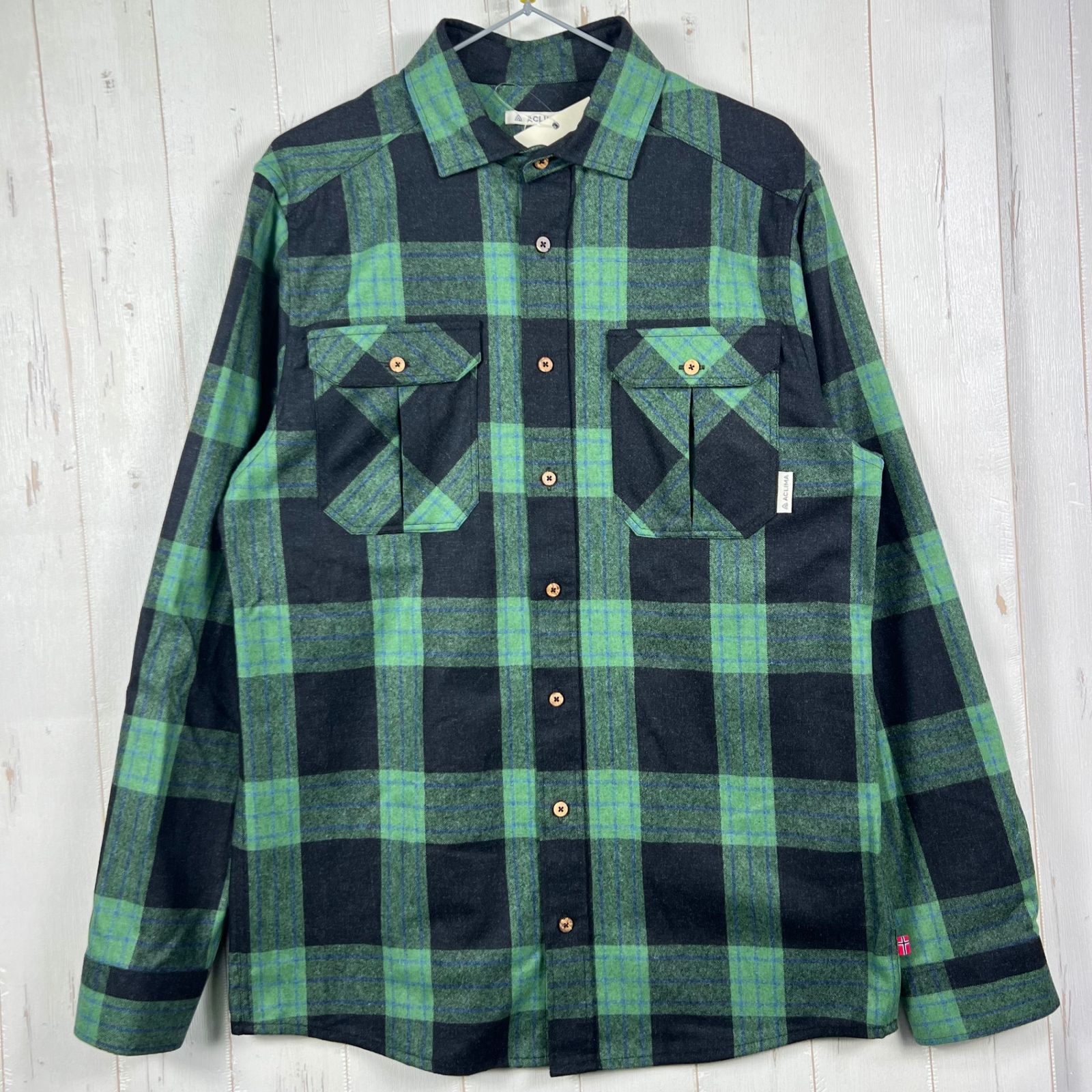 Men s グリーン系 Aclima アクリマ レジャーウール リボーン ウール シャツ LeisureWool ReBorn Wool Shirt 106310 369 CHECK DARK GREY GREEN z 0005