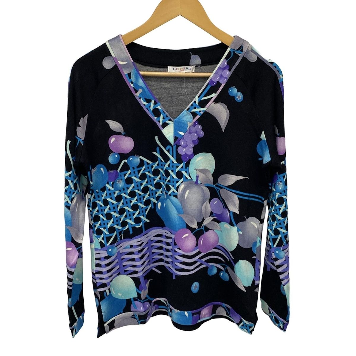 LEONARD(レオナール) 長袖セーター サイズ42 L レディース美品 - 黒