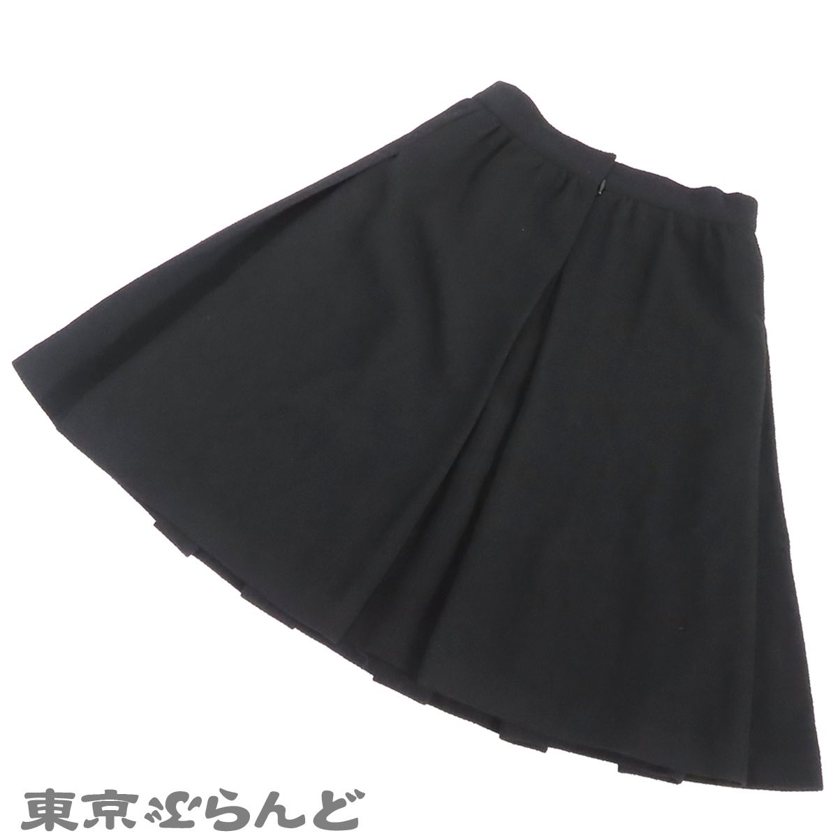 シャネル CHANEL スカート P37700V21840 ブラック 黒 ウール ナイロン