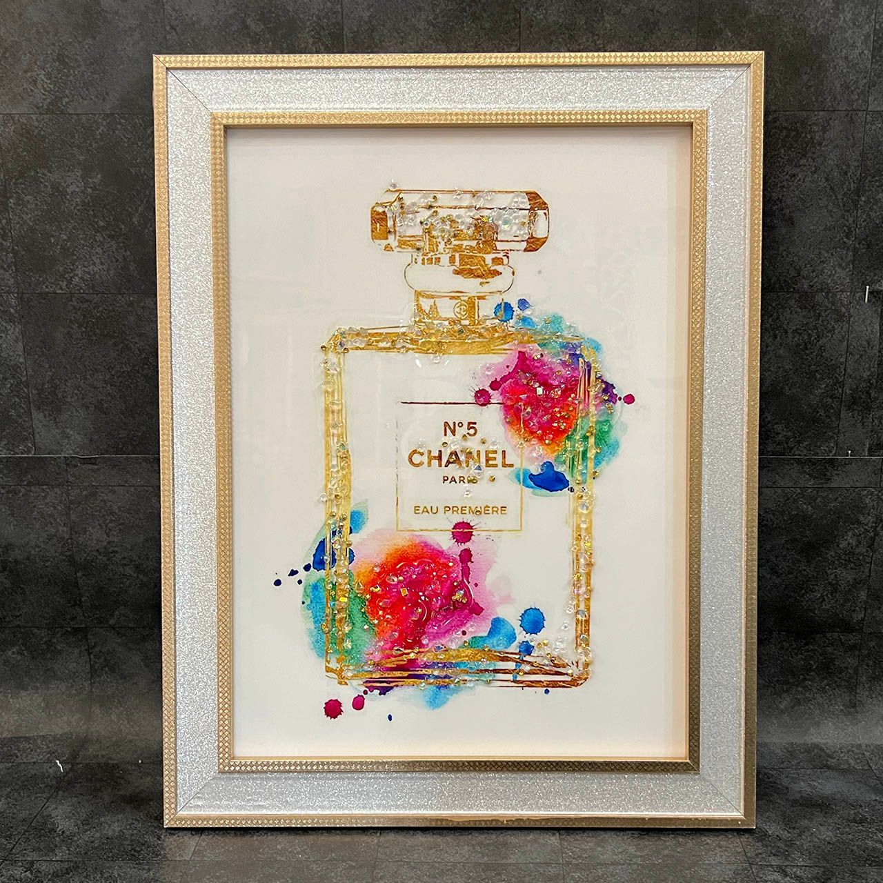 □ め〇〇〇様専用 □ オマージュアート トラ フレーム付き 50×50