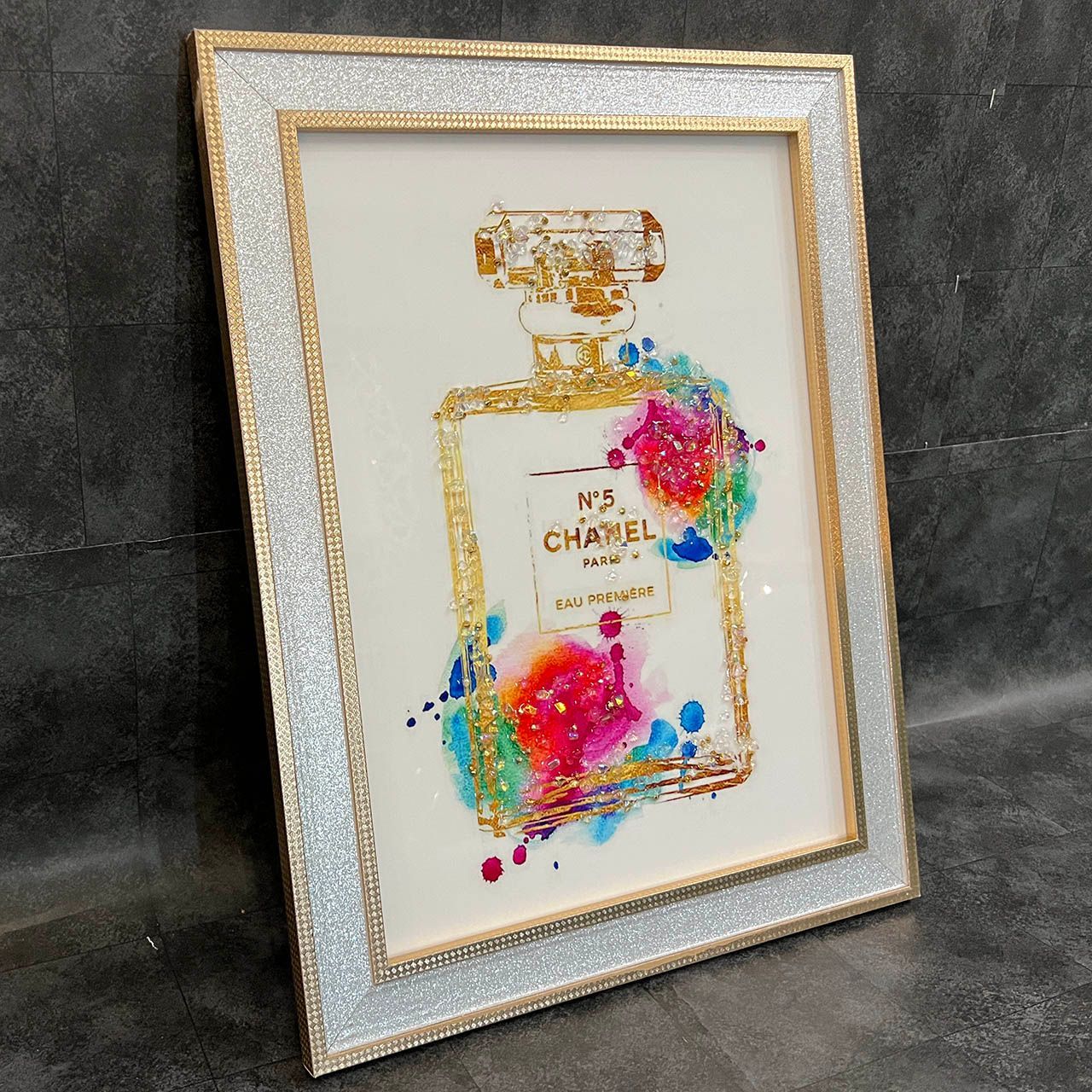 □ め〇〇〇様専用 □ オマージュアート トラ フレーム付き 50×50