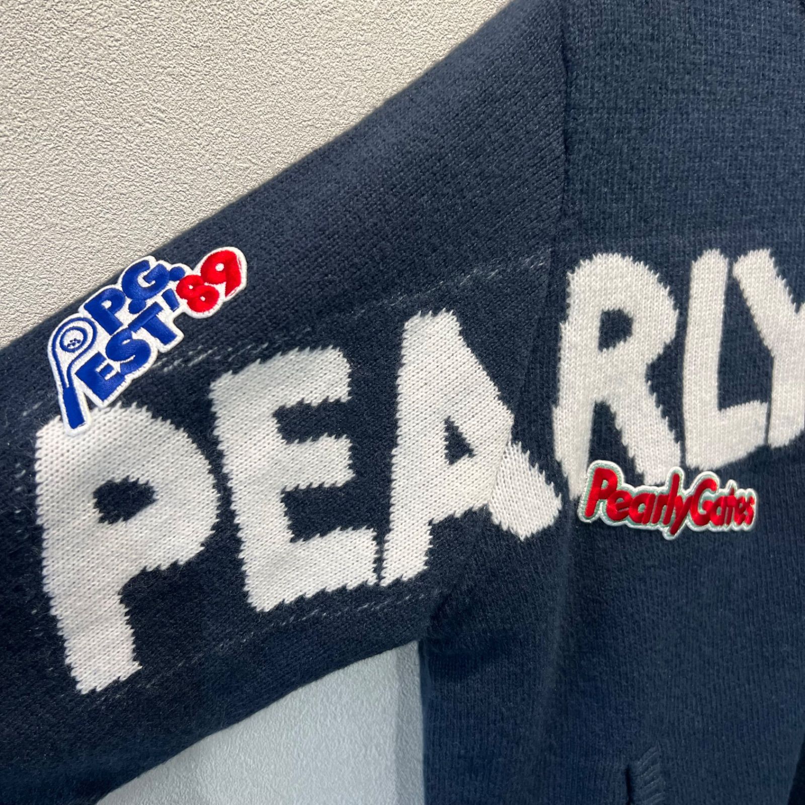 2025FW 新品タグ付10％OFF】PEARLY GATES 7G部分ジャガード×ストレッチ