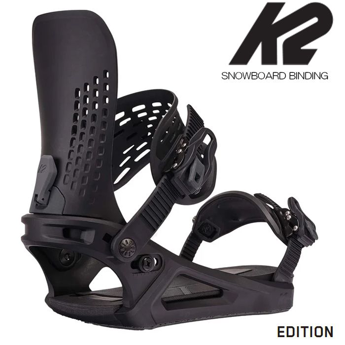 スノーボード ビンディング ケーツー メンズ スノボ バイン 24-25 K2 EDITION BLACK エディション バインディング 日本正規品