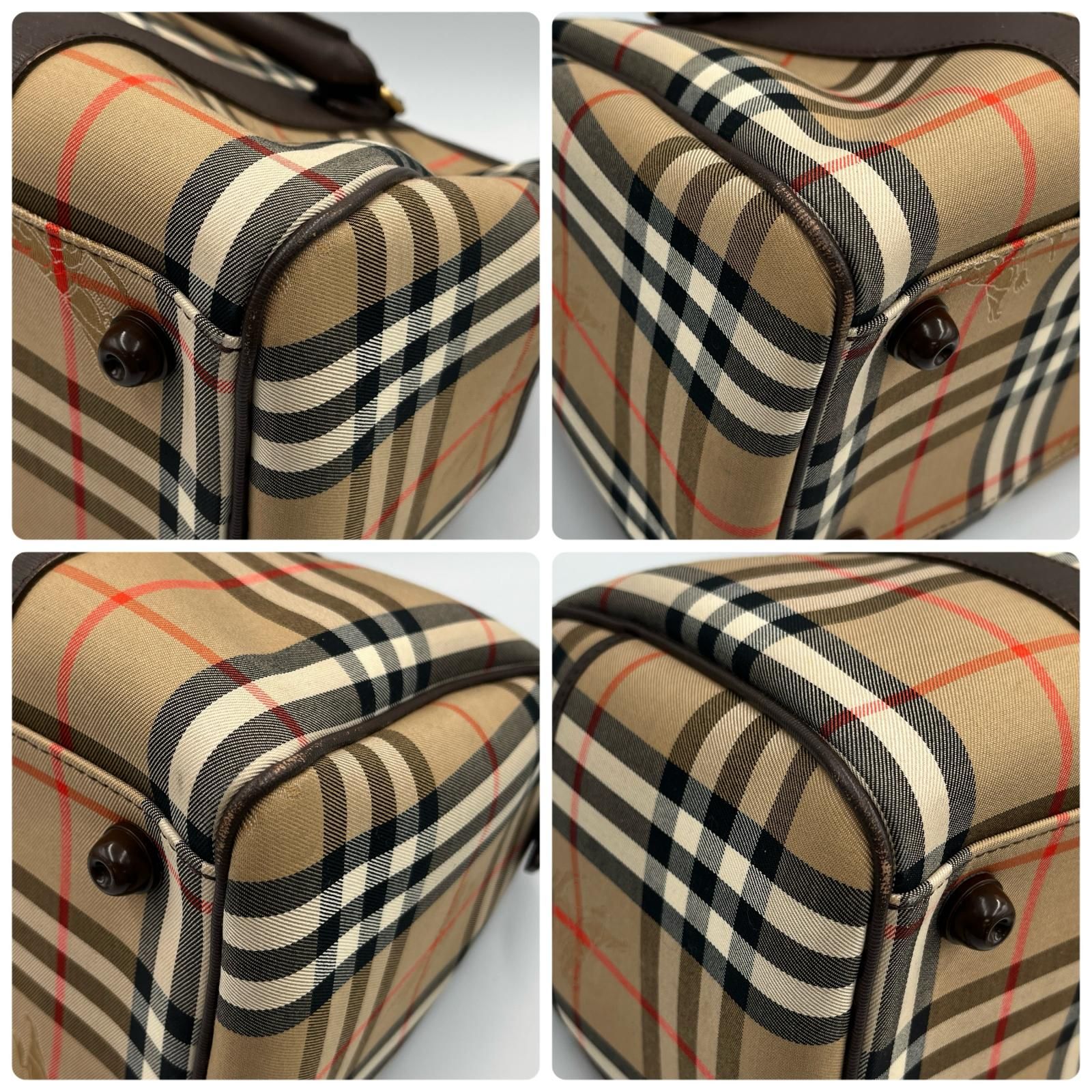 バーバリー BURBERRY ハンドバッグ ノバチェック ミニボストンバッグ