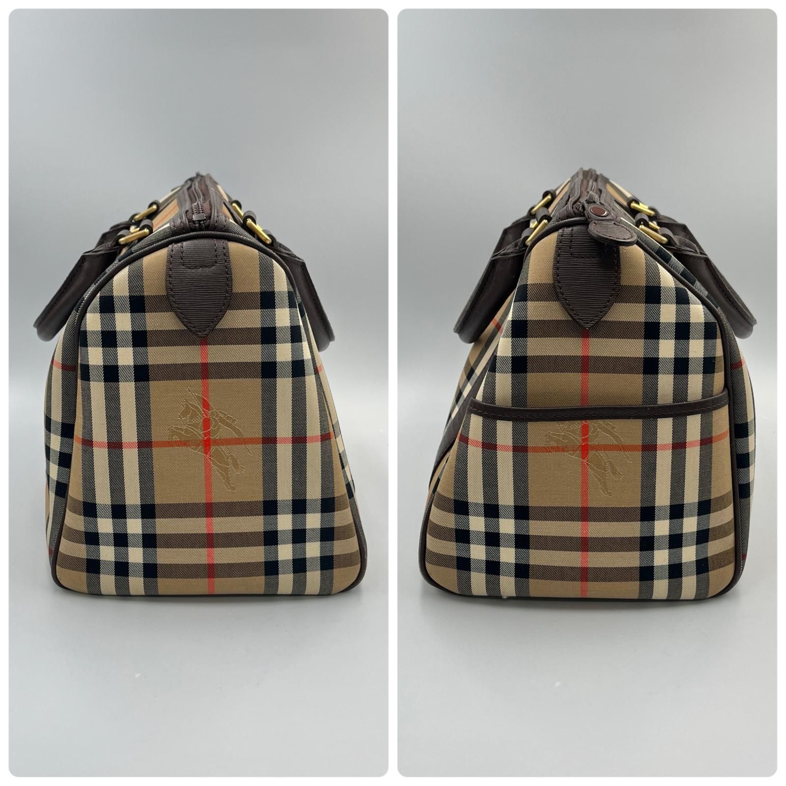 バーバリー BURBERRY ハンドバッグ ノバチェック ミニボストンバッグ