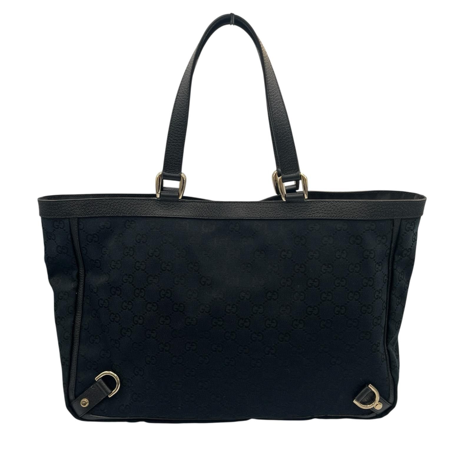 グッチ GUCCI トートバッグ アビー GGキャンバス ブラック レディース