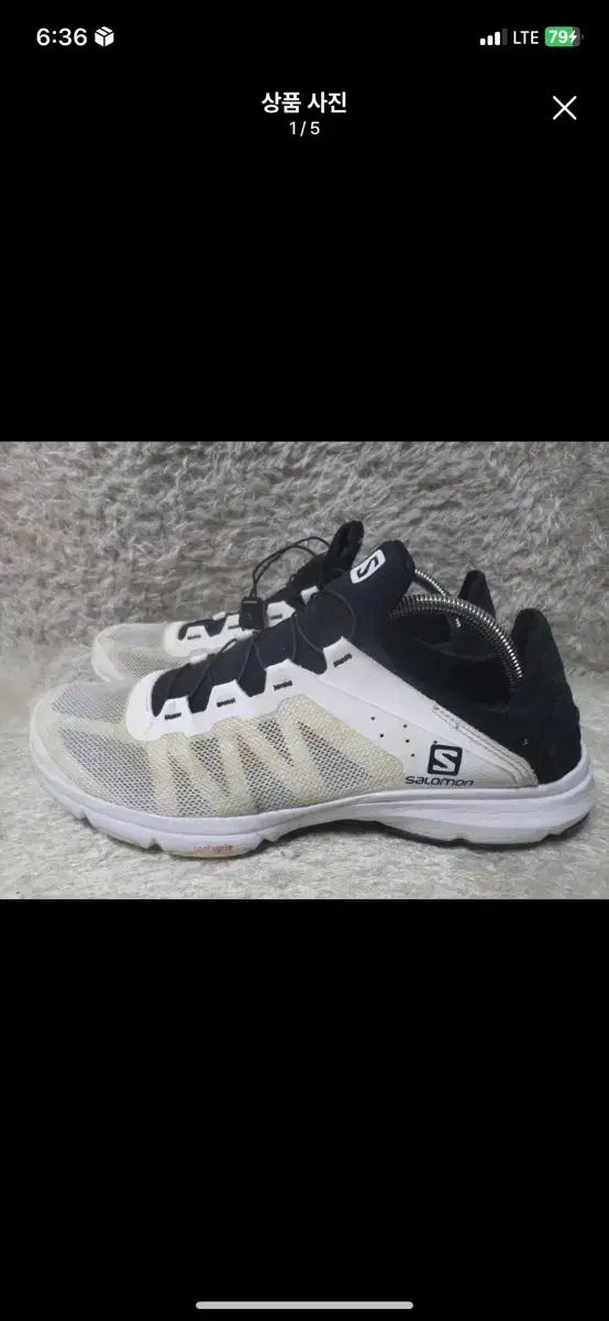 SALOMON サロモン トレッキング スニーカー 白|ブラック 265