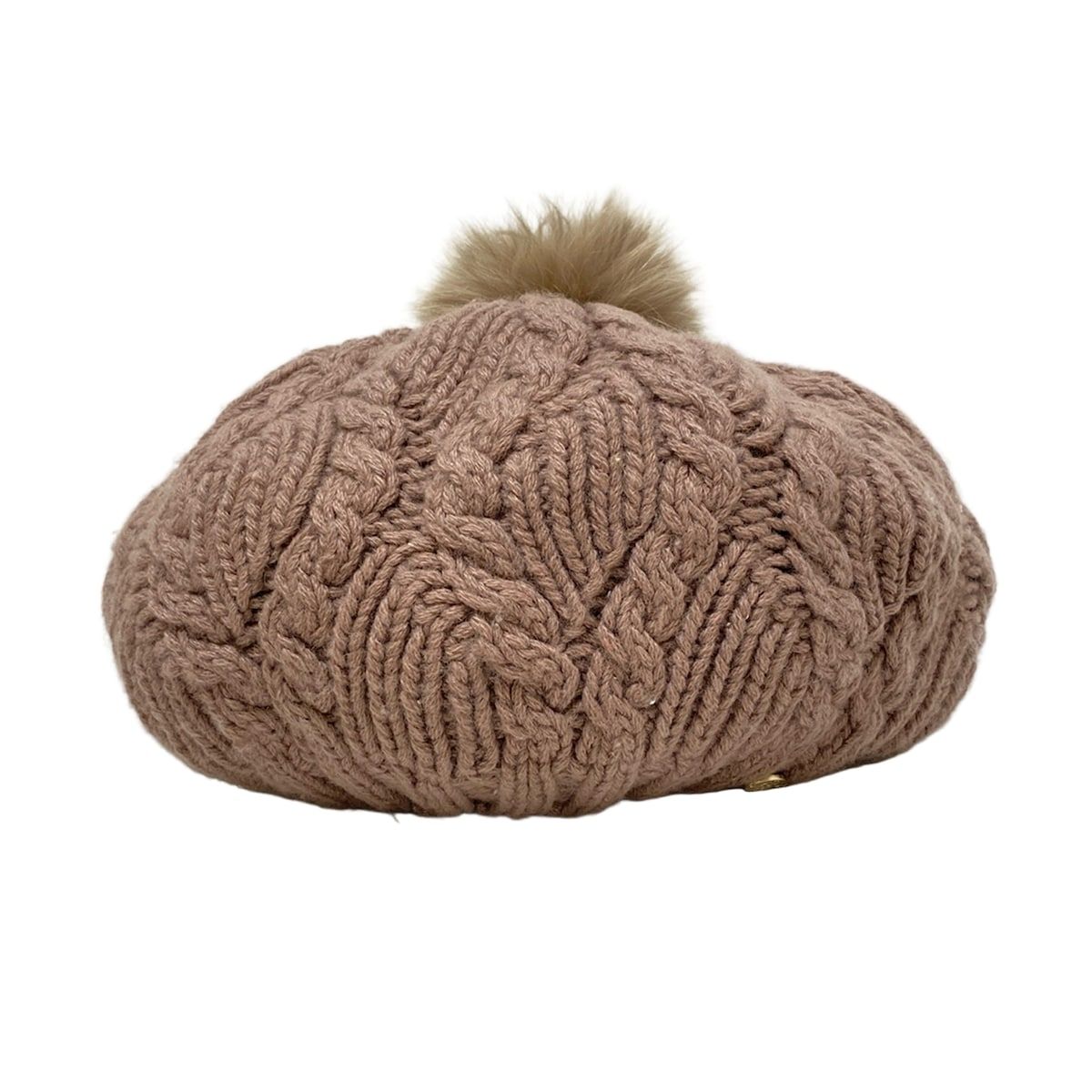 HELEN KAMINSKI(ヘレンカミンスキー) ニット帽 - ピンクベージュ