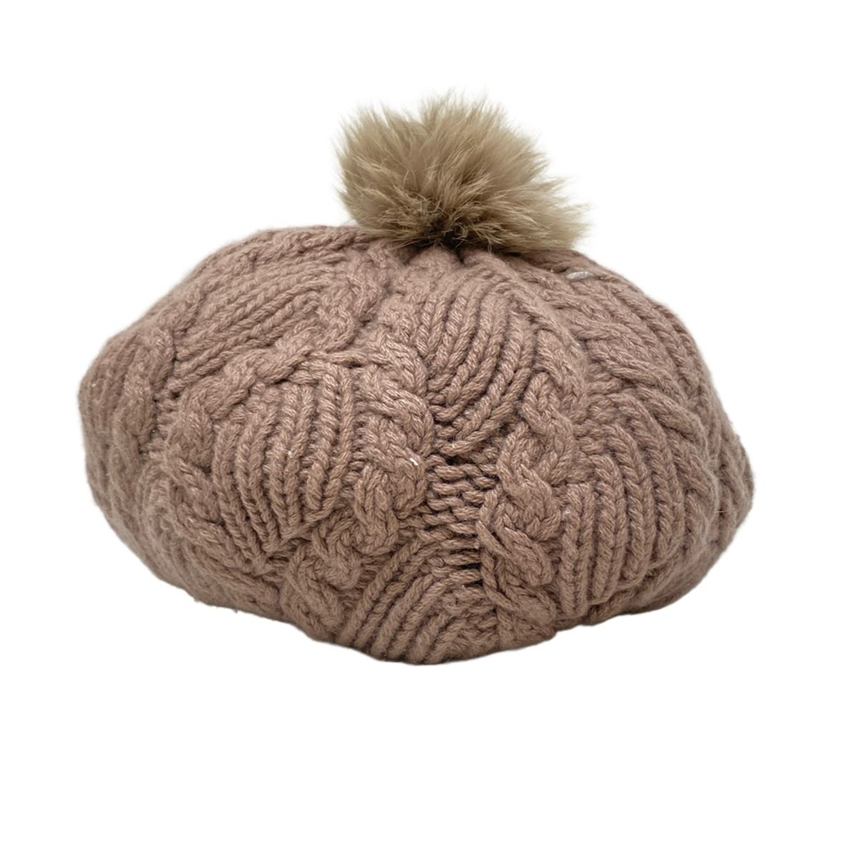 新品未使用　ヘレンカミンスキー ニット帽 HELEN KAMINSKI(ヘレンカミンスキー) ニット帽 - ピンクベージュ