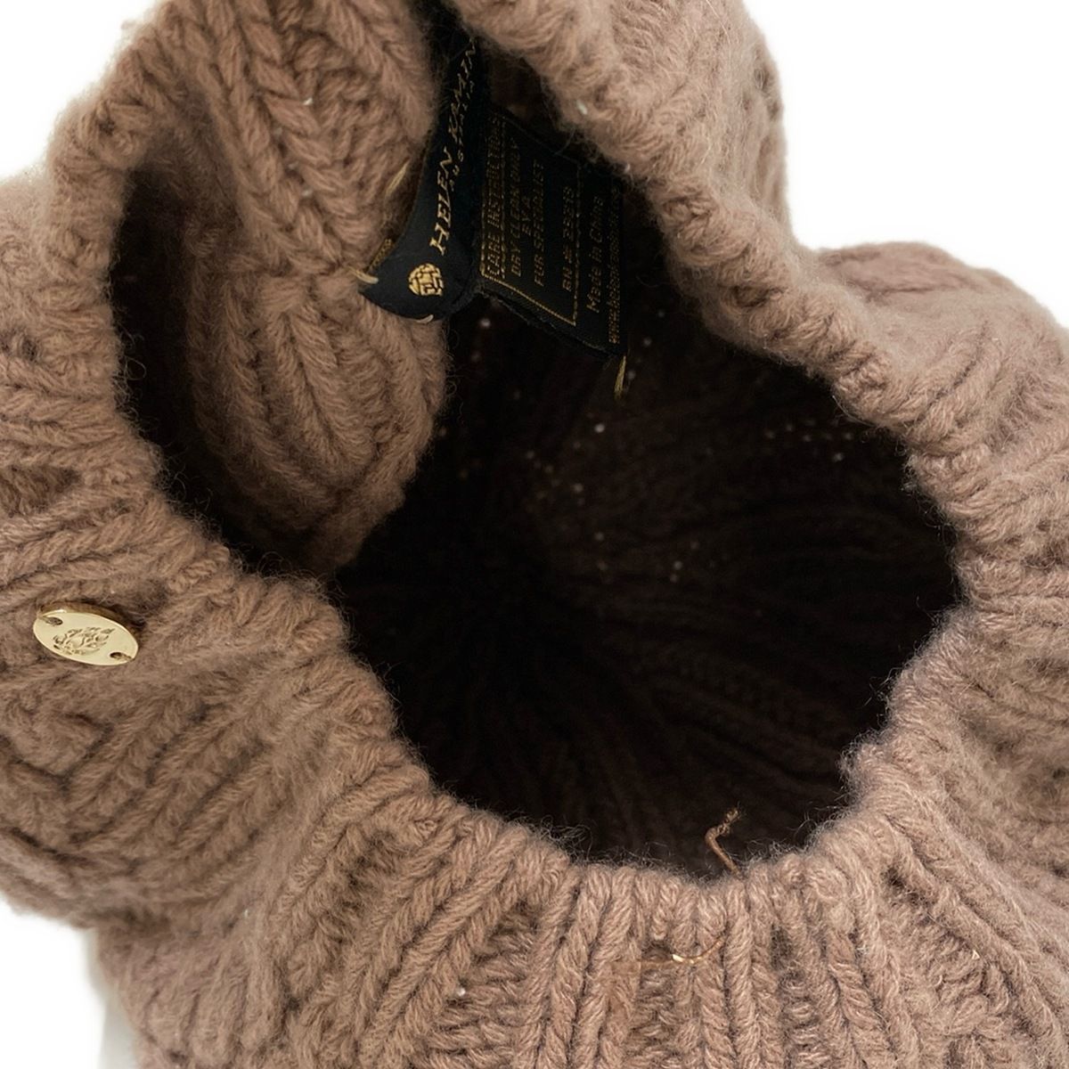 HELEN KAMINSKI(ヘレンカミンスキー) ニット帽 - ピンクベージュ