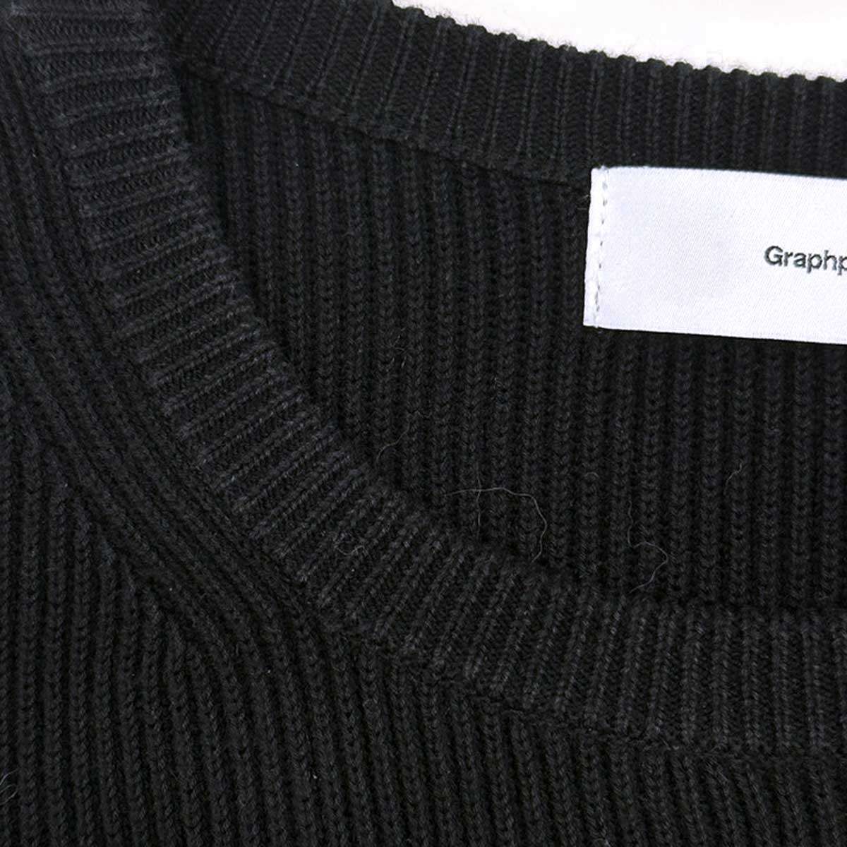 Graphpaper グラフペーパー 20SS コットンニットベスト GM201-80073 