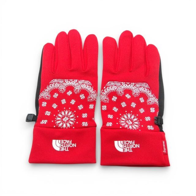 SUPREME×THE NORTH FACE 14aw Bandana Etip Glove Red サイズL NN61444