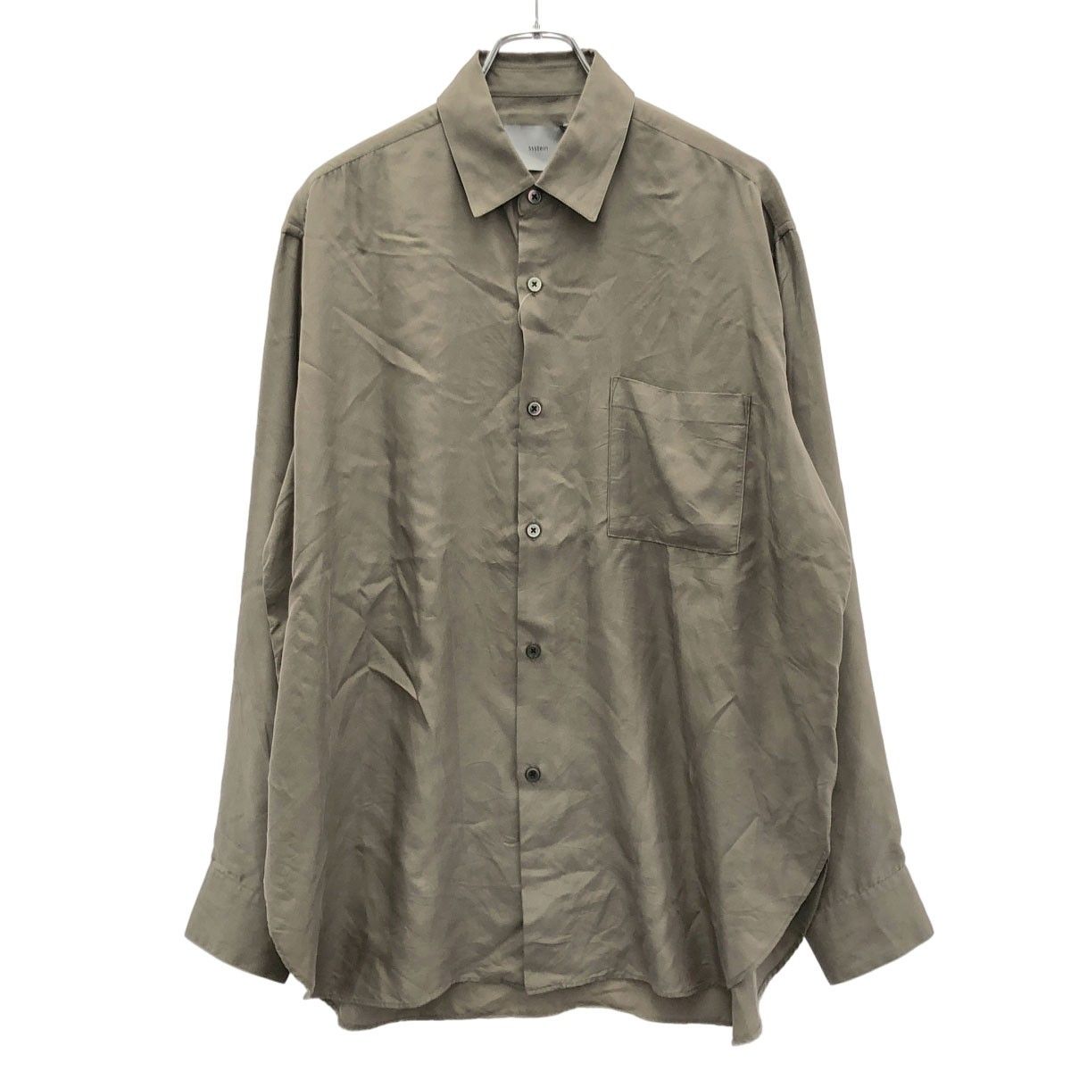 ssstein シュタイン 25SS CUPRO TWILL OVERSIZED LS SHIRT キュプラ 