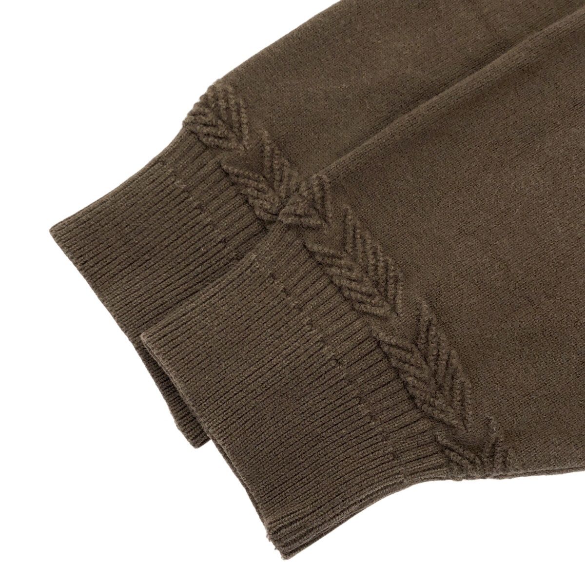YASHIKI ヤシキ Oboro Collar Cardigan コットンカーディガン ブラウン 