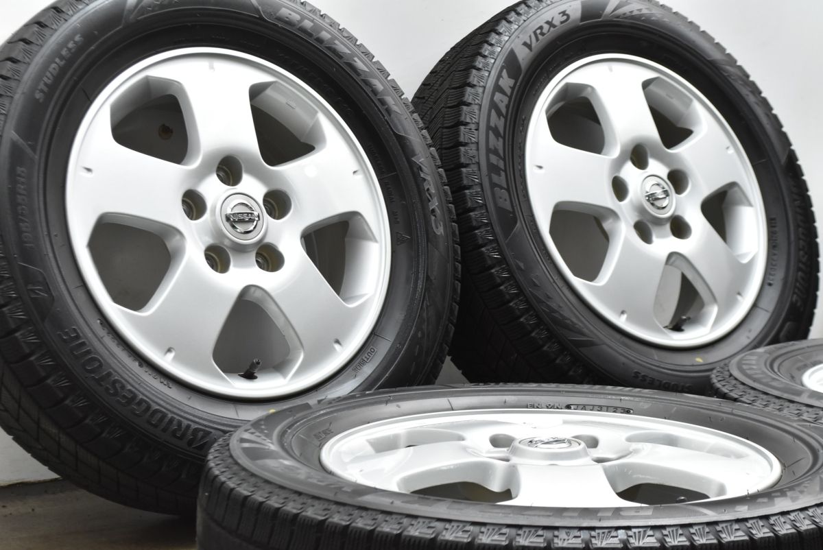 バリ溝 VRX3付】ニッサン C25 セレナ 純正 15in 5.5J +45 PCD114.3