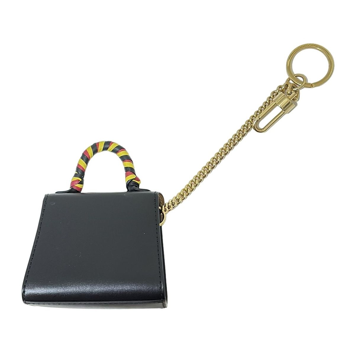 DELVAUX(デルボー) キーホルダー(チャーム) - 黒×レッド×マルチ