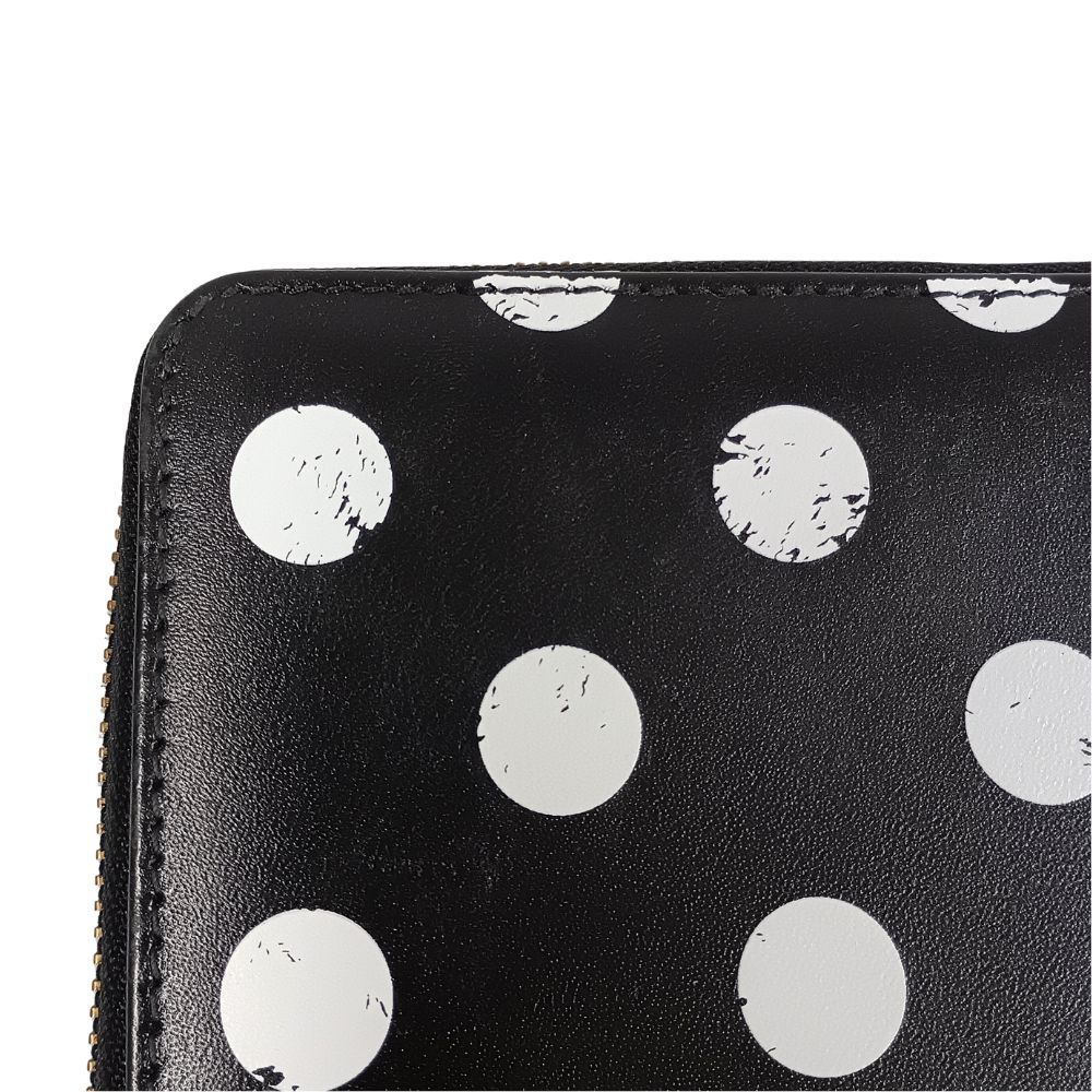 COMME DES GARCONS コムデギャルソン ポルカドット ラウンドジップ
