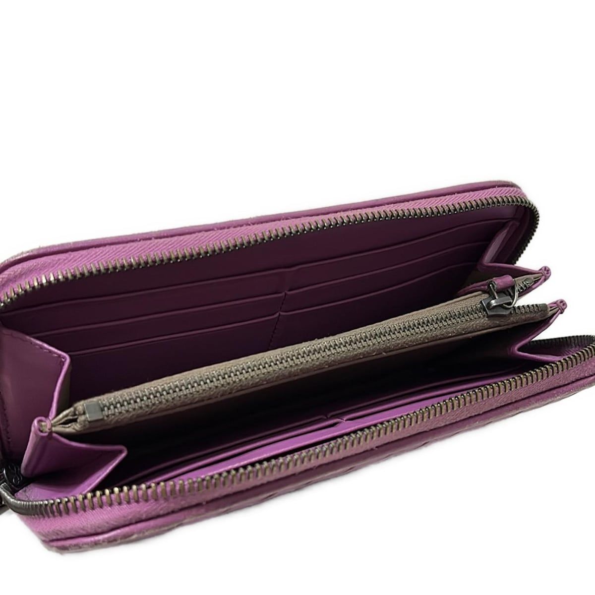 BOTTEGA VENETA(ボッテガヴェネタ) 長財布 イントレチャート パープル