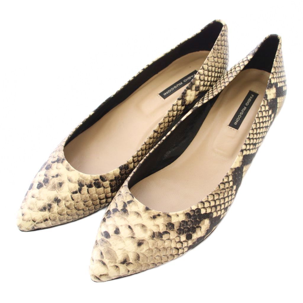 ファビオルスコーニ FABIO RUSCONI パンプス ポインテッドトゥ