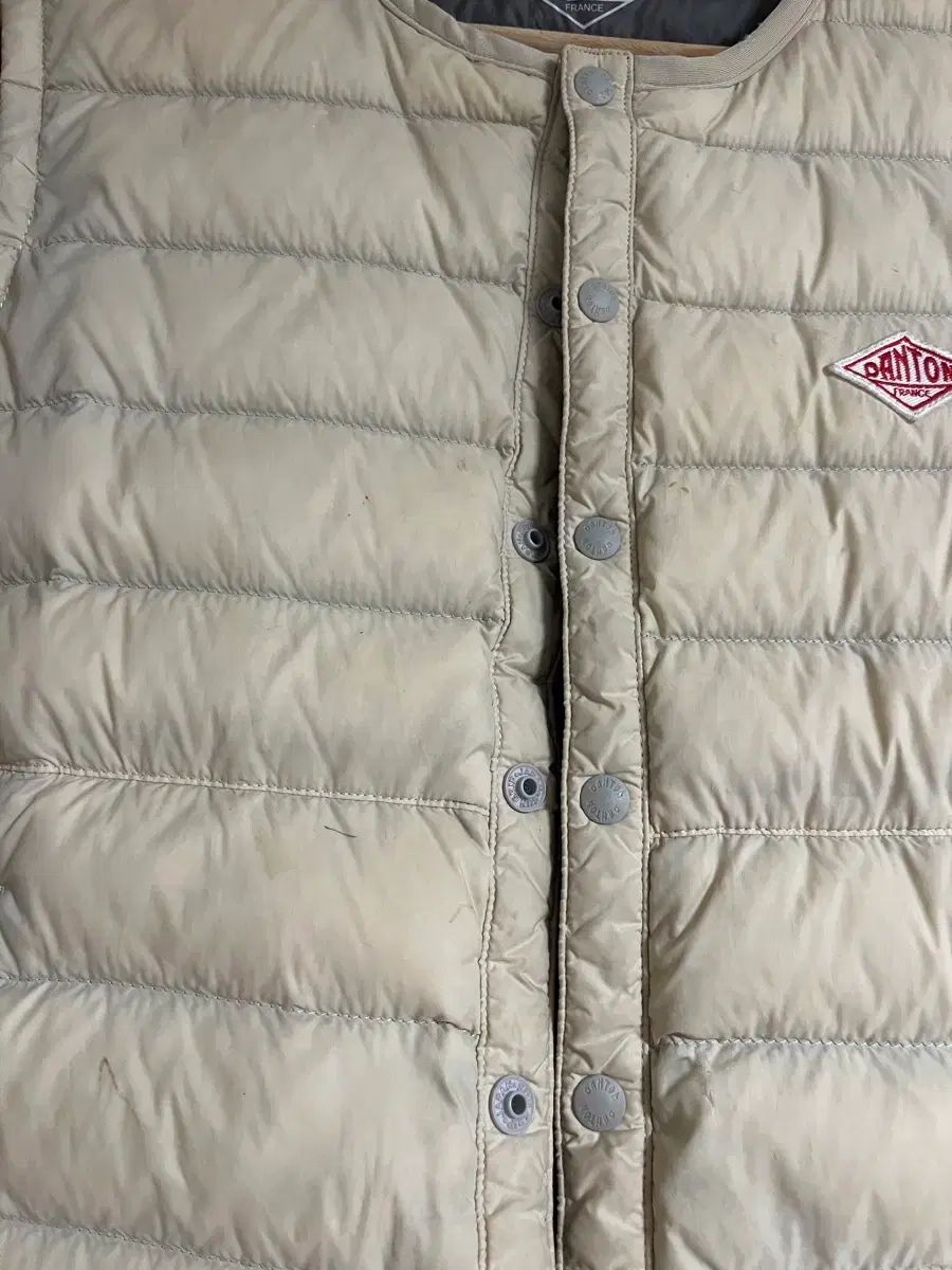 DANTON ダントン ダウン ベスト アイボリー - メルカリ