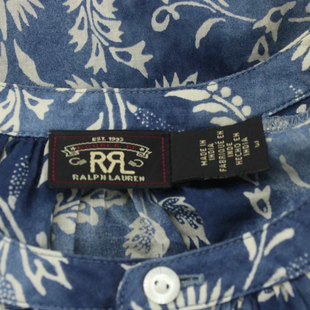 RRL ダブルアールエル　フローラルエンブロイダード コットン ブラウス　美品 ダブルアールエル RRL フローラルプリント コットンボイル シャツ