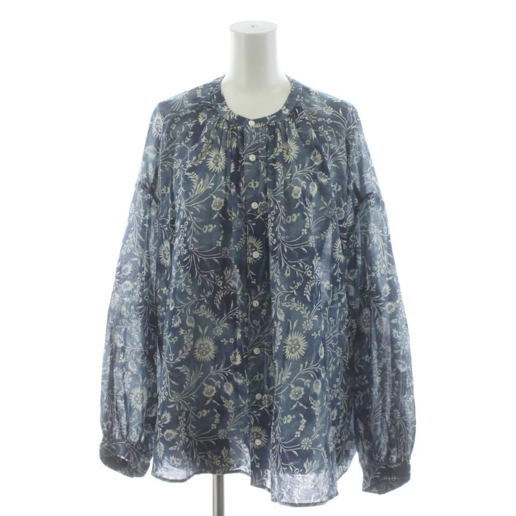 RRL ダブルアールエル　フローラルエンブロイダード コットン ブラウス　美品 ダブルアールエル RRL フローラルプリント コットンボイル シャツ