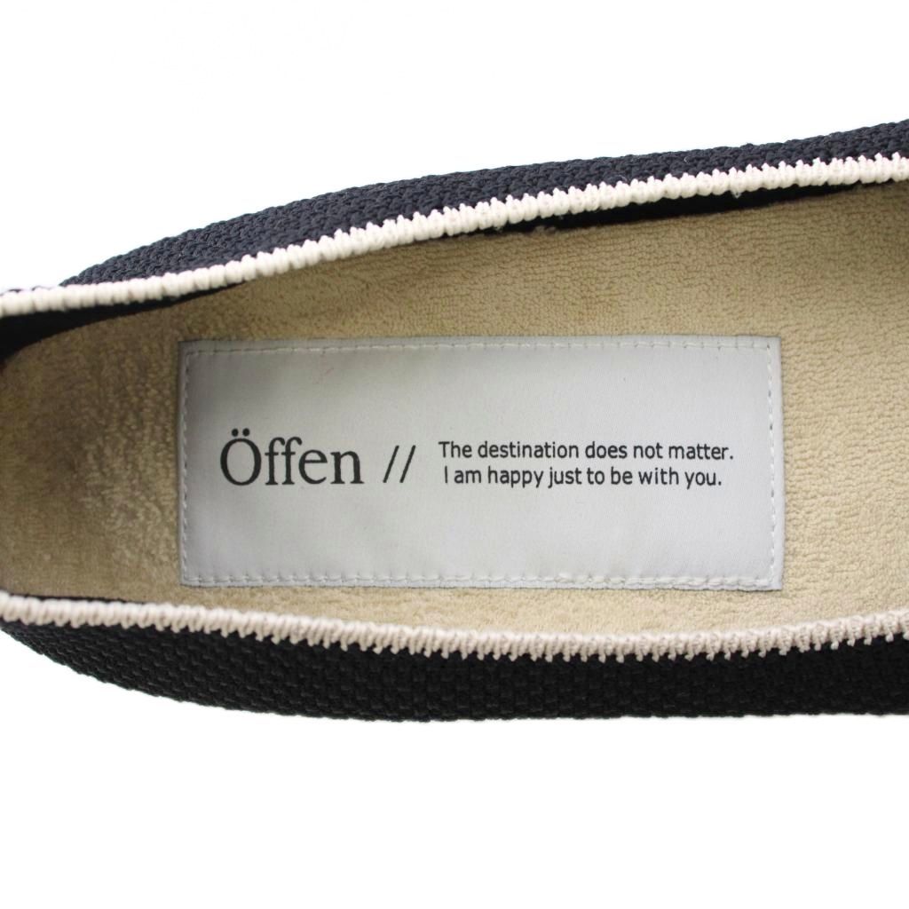 オッフェン Offen パンプス ポインテッドトゥ ローヒール フリル バイ