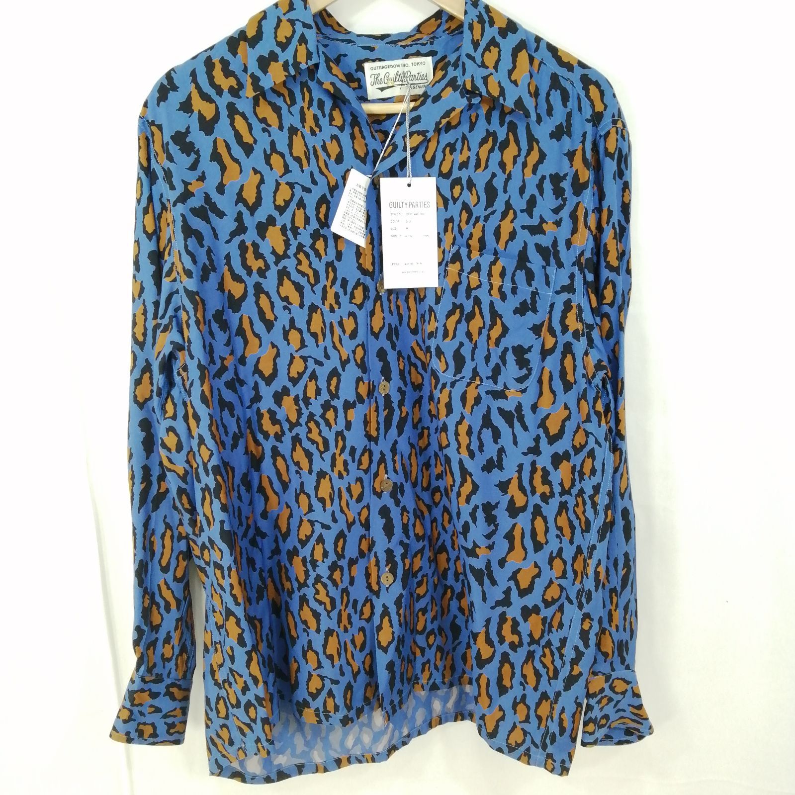 WACKO MARIA ワコマリア レオパードハワイアンシャツ 長袖シャツ M