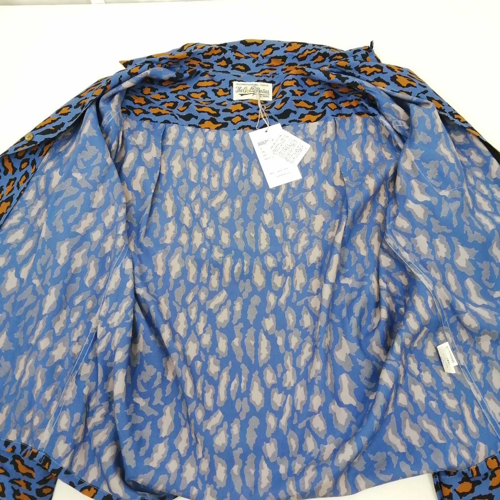 WACKO MARIA ワコマリア レオパードハワイアンシャツ 長袖シャツ M