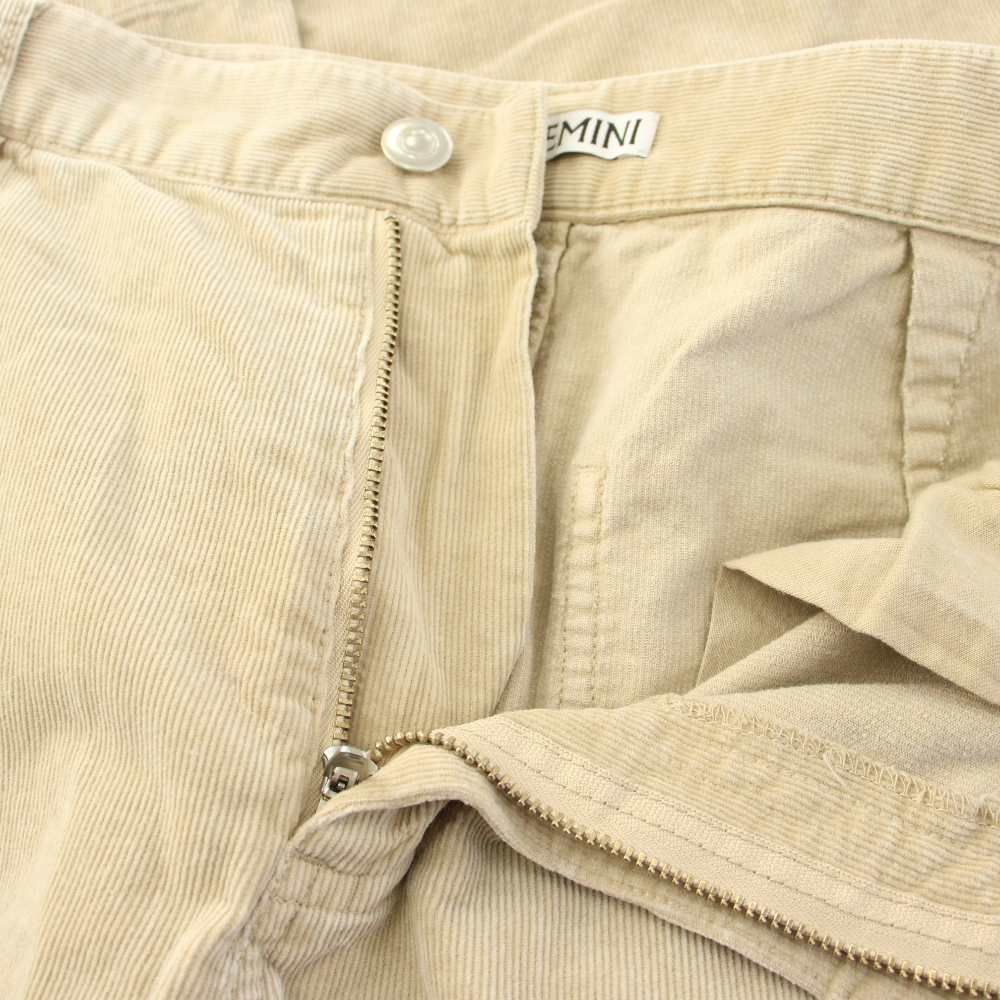 ジェミニ GEMINI 25AW コーデュロイパンツ ワイド 38 ベージュ