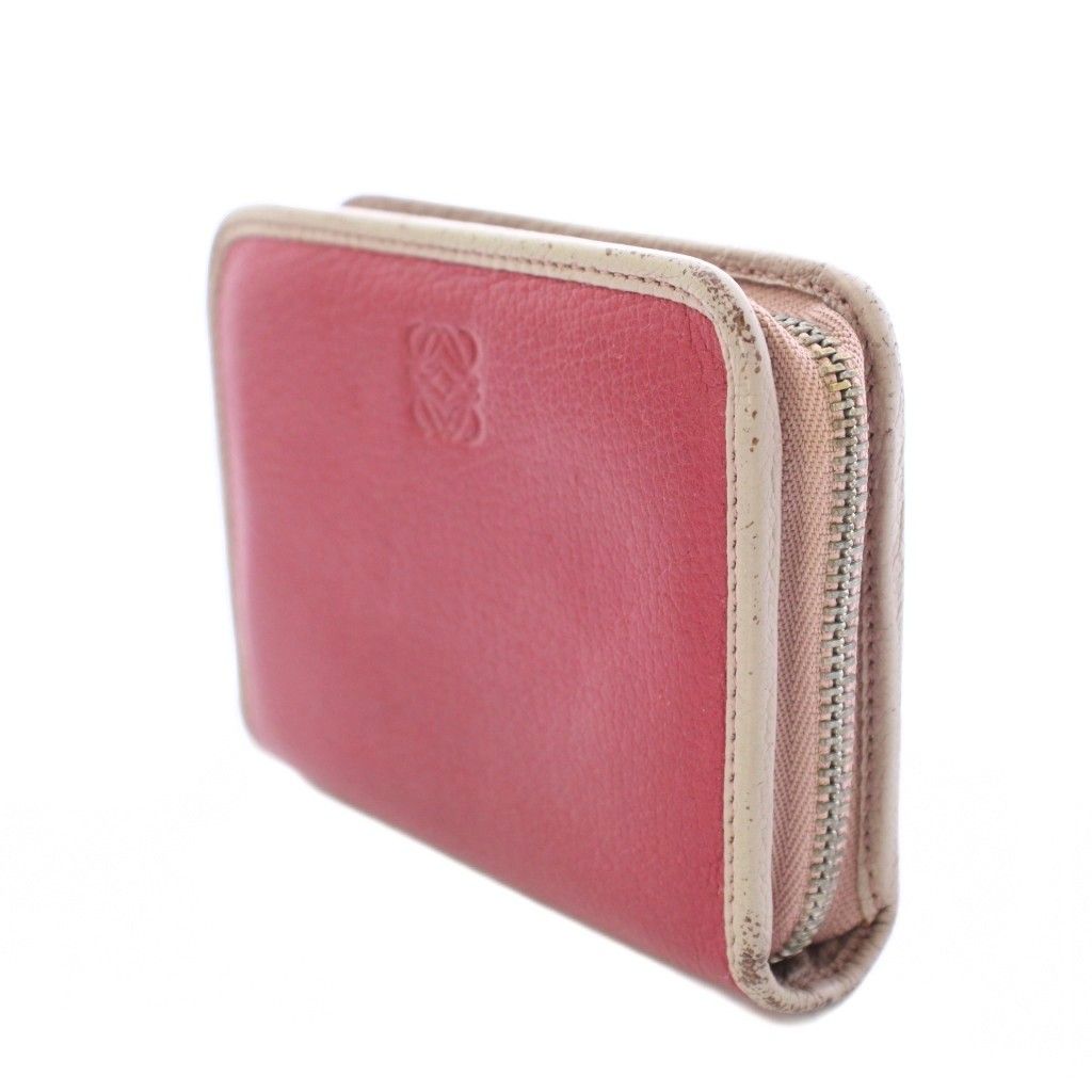 【極美品】LOEWE アナグラム　アマソナ　バイカラー　ロゴ　ミニ　小銭入れ ロエベ LOEWE Amazona アマソナ アナグラム コインケース 小銭入れ