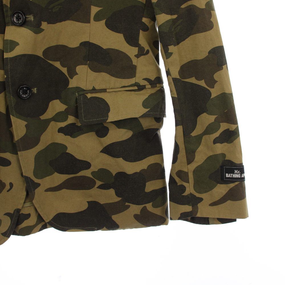 アベイシングエイプ A BATHING APE テーラードジャケット カモフラ