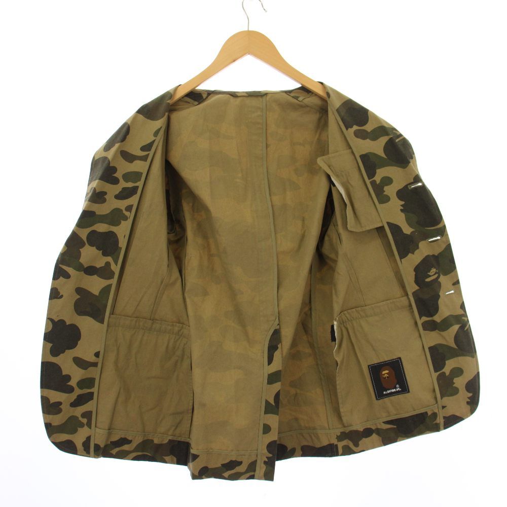 アベイシングエイプ A BATHING APE テーラードジャケット カモフラ