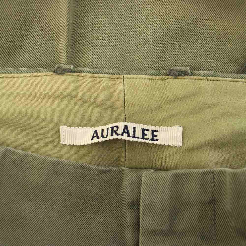 オーラリー AURALEE WASHED FINX CHINO TAPERED PANTS チノパン
