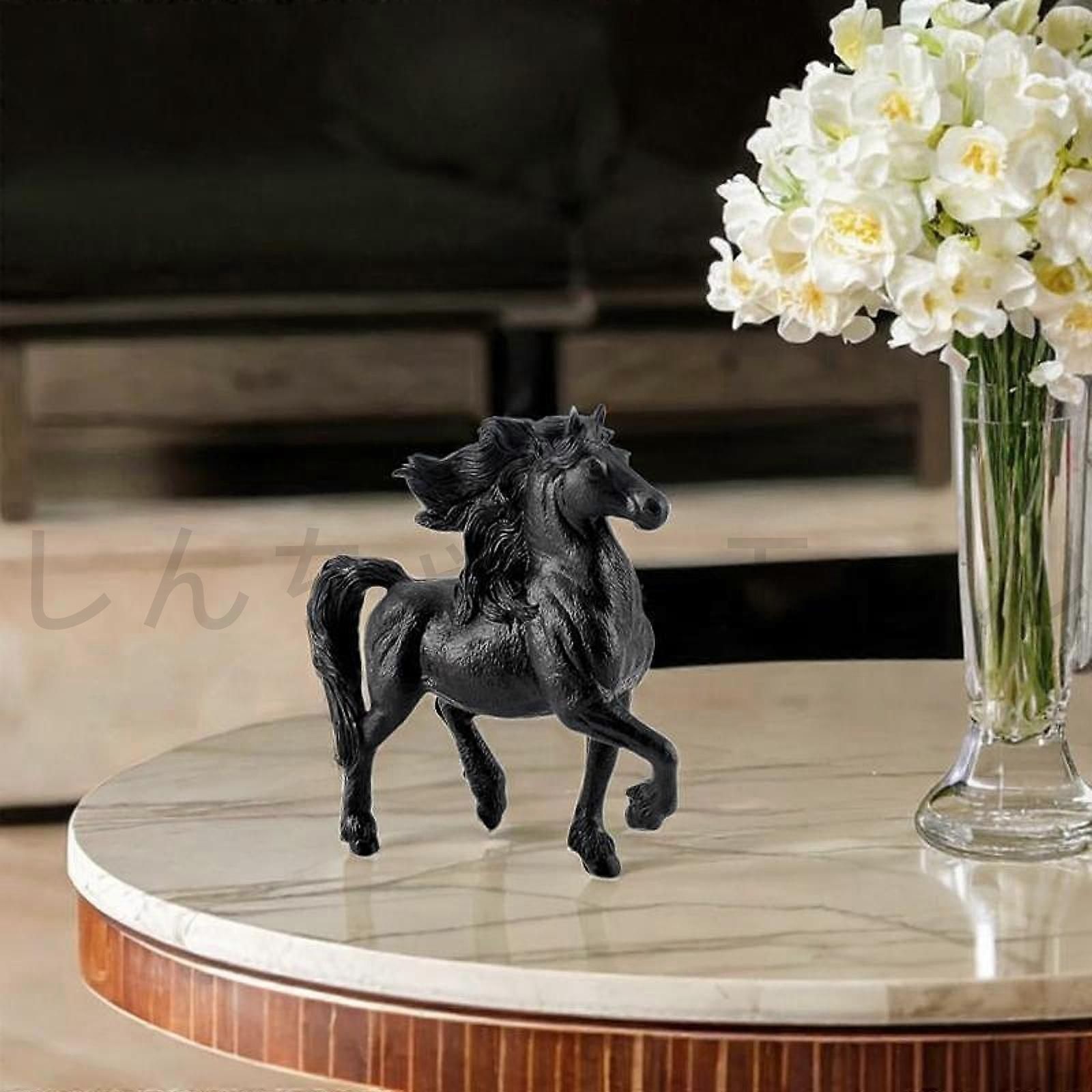新しい未使用 馬の置物家の装飾工芸品棚屋内書斎のための人工 - メルカリ