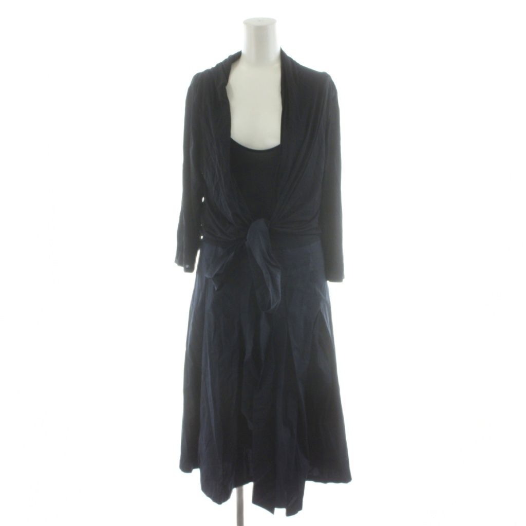 マックスマーラ MAX MARA ワンピース ロング ノースリーブ シアー切替