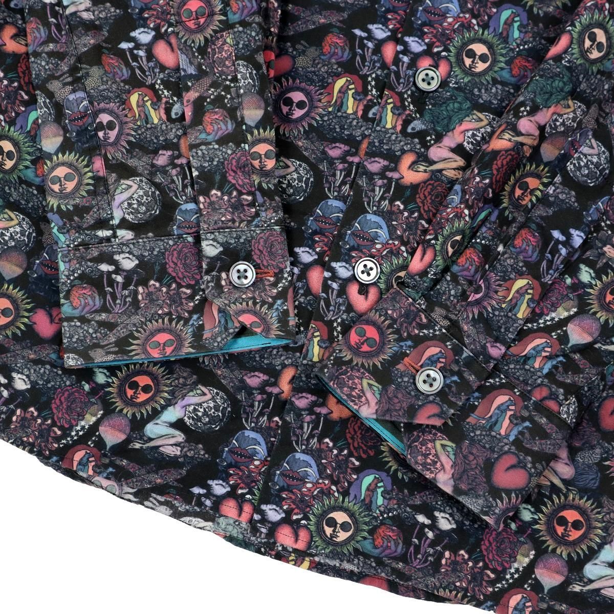 H80】【美品】【日本製】【太陽柄】【花柄】Paul Smith ポールスミス