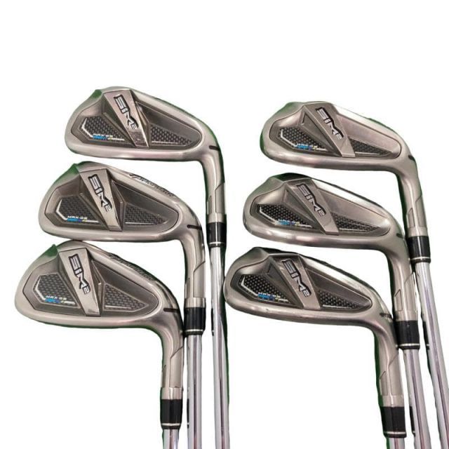 中古】 テーラーメイド SIM2 MAX・OS 7S アイアンセット IR KBS MAX