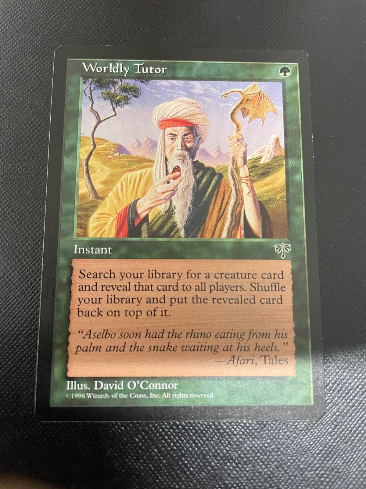 MTG・緑】俗世の教示者／Worldly Tutor（英語版） - メルカリ