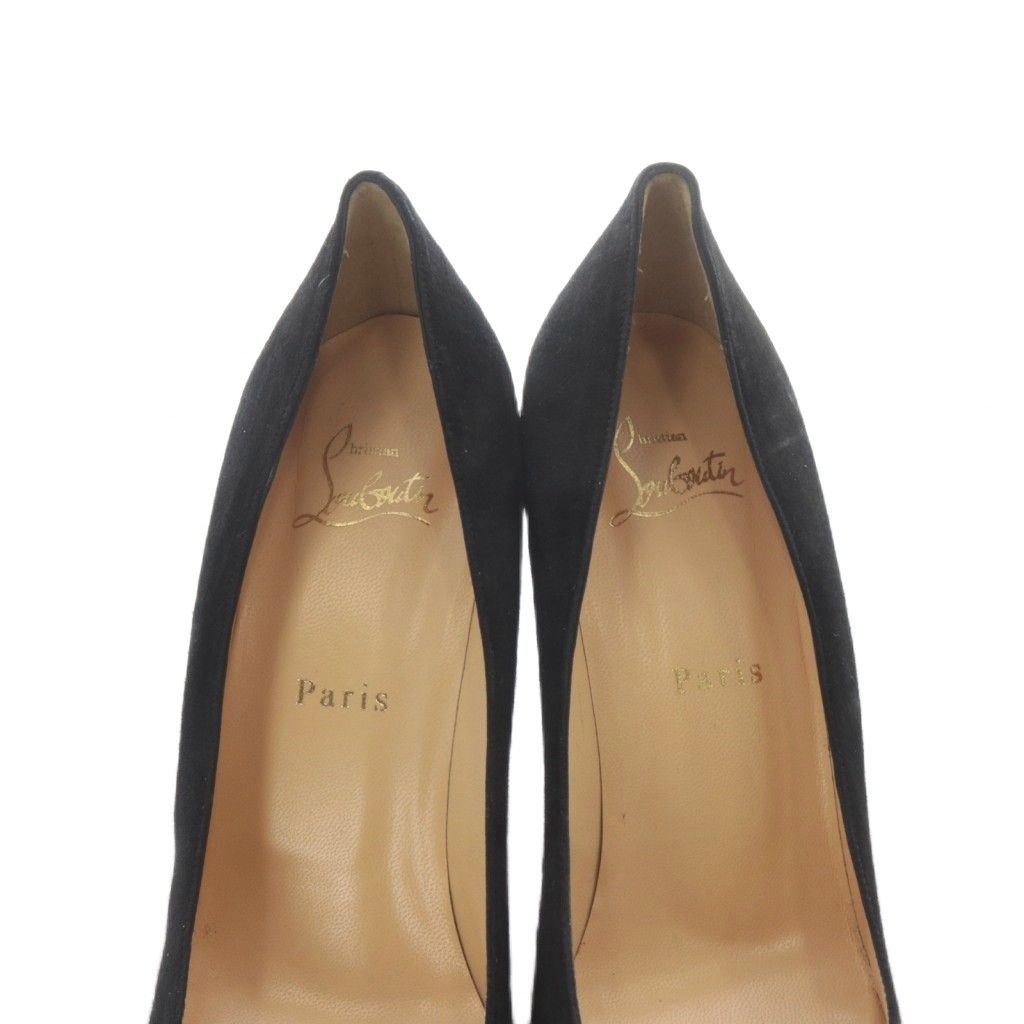 クリスチャンルブタン Christian louboutin スエード ポインテッドトゥ