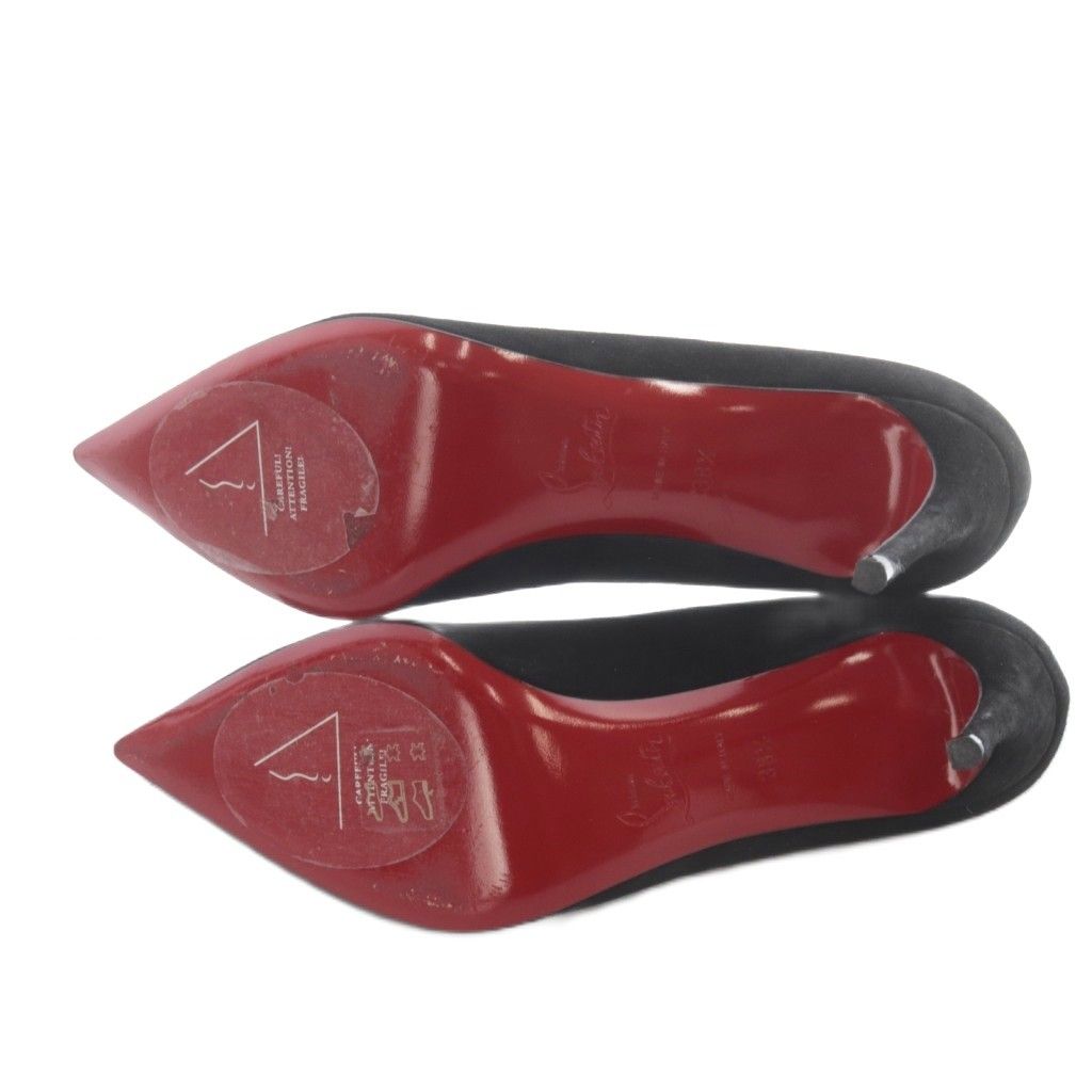 クリスチャンルブタン Christian louboutin スエード ポインテッドトゥ